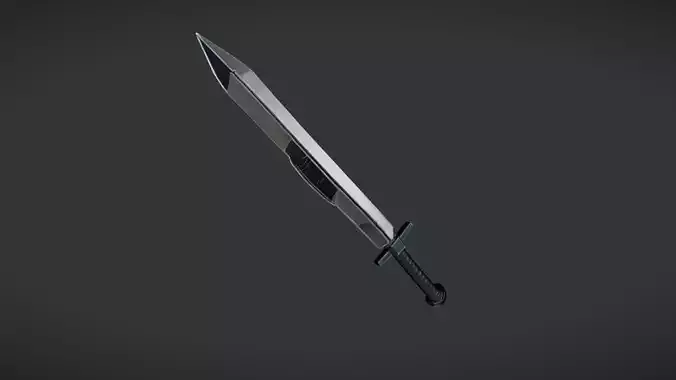 medieval sword 3D Game Ready Model
