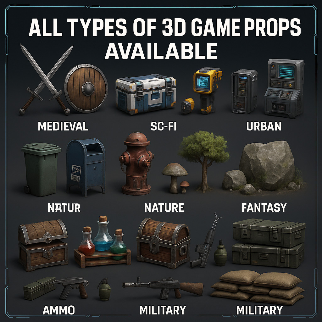 Medieval style sword 3D model_15