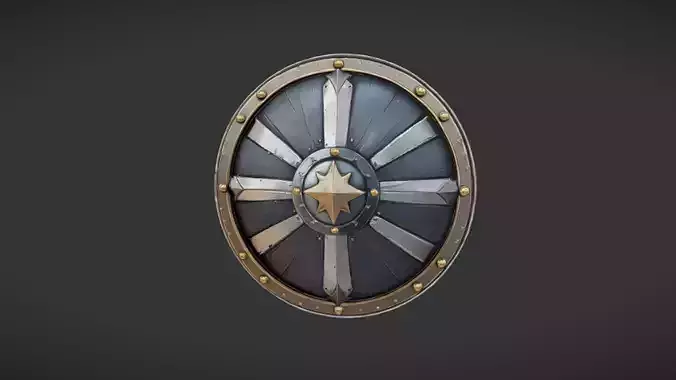 medieval circular shield 