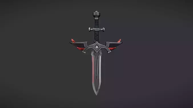fantasy sword with ornate design