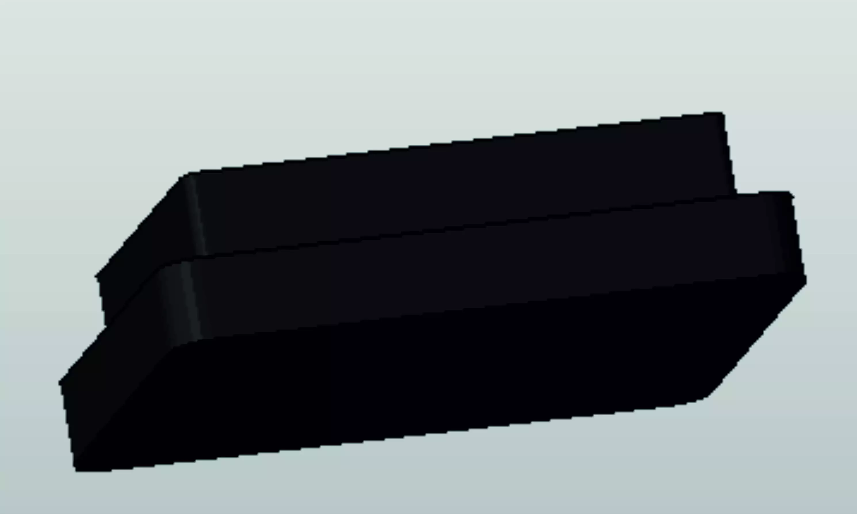 PLA cap and PVC Foam sheet cap for rectangular steel pipe 3D print model