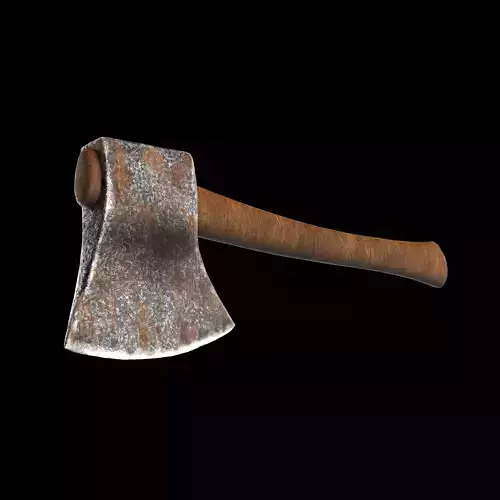 Rusty Axe 3D Model Low-poly 3D model
