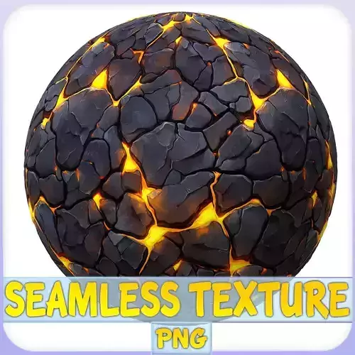 Stylized Lava Seamless Texture