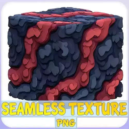  Stylized Lava Seamless Texture