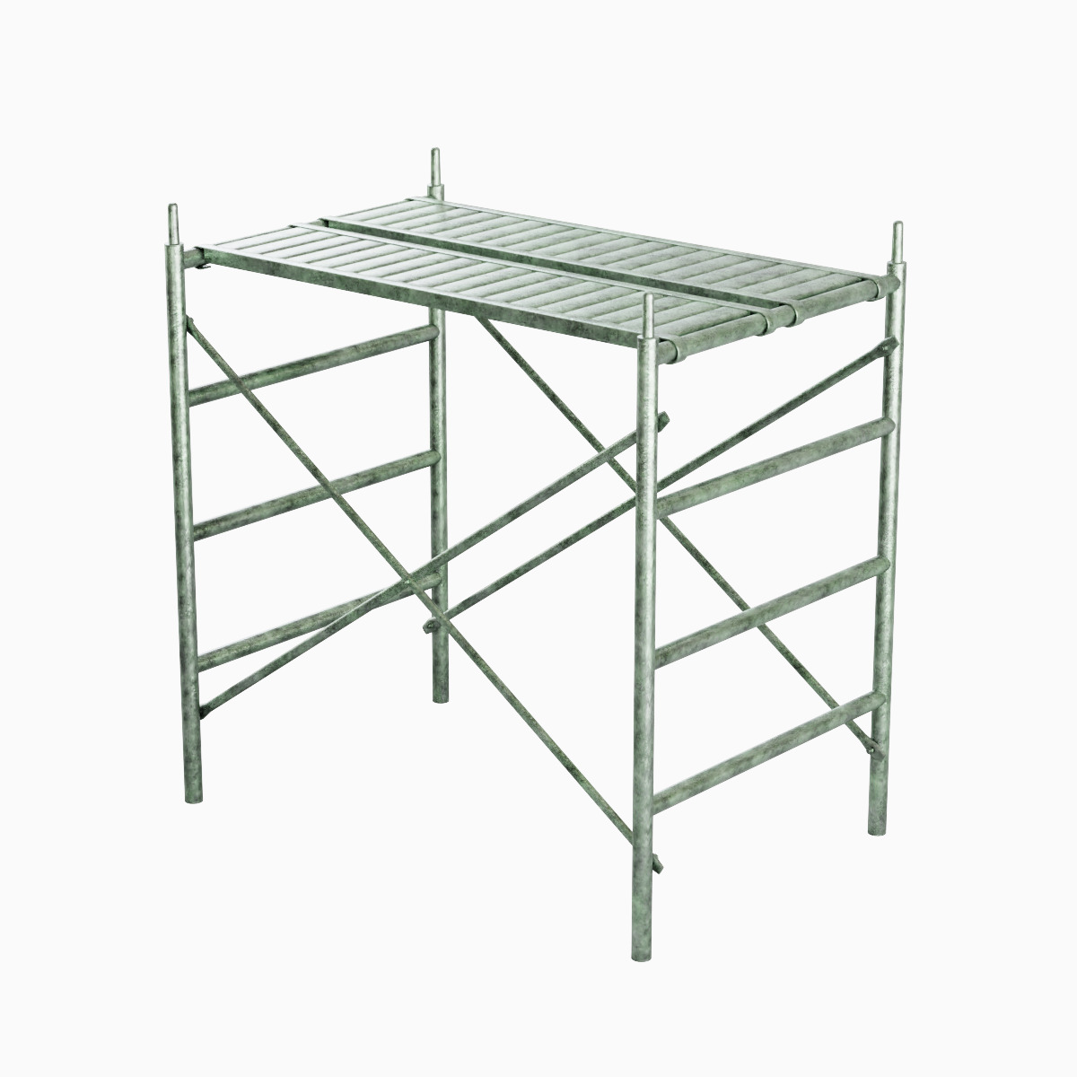 Metal Scaffolding Construction 04 Low-poly 3D model_3