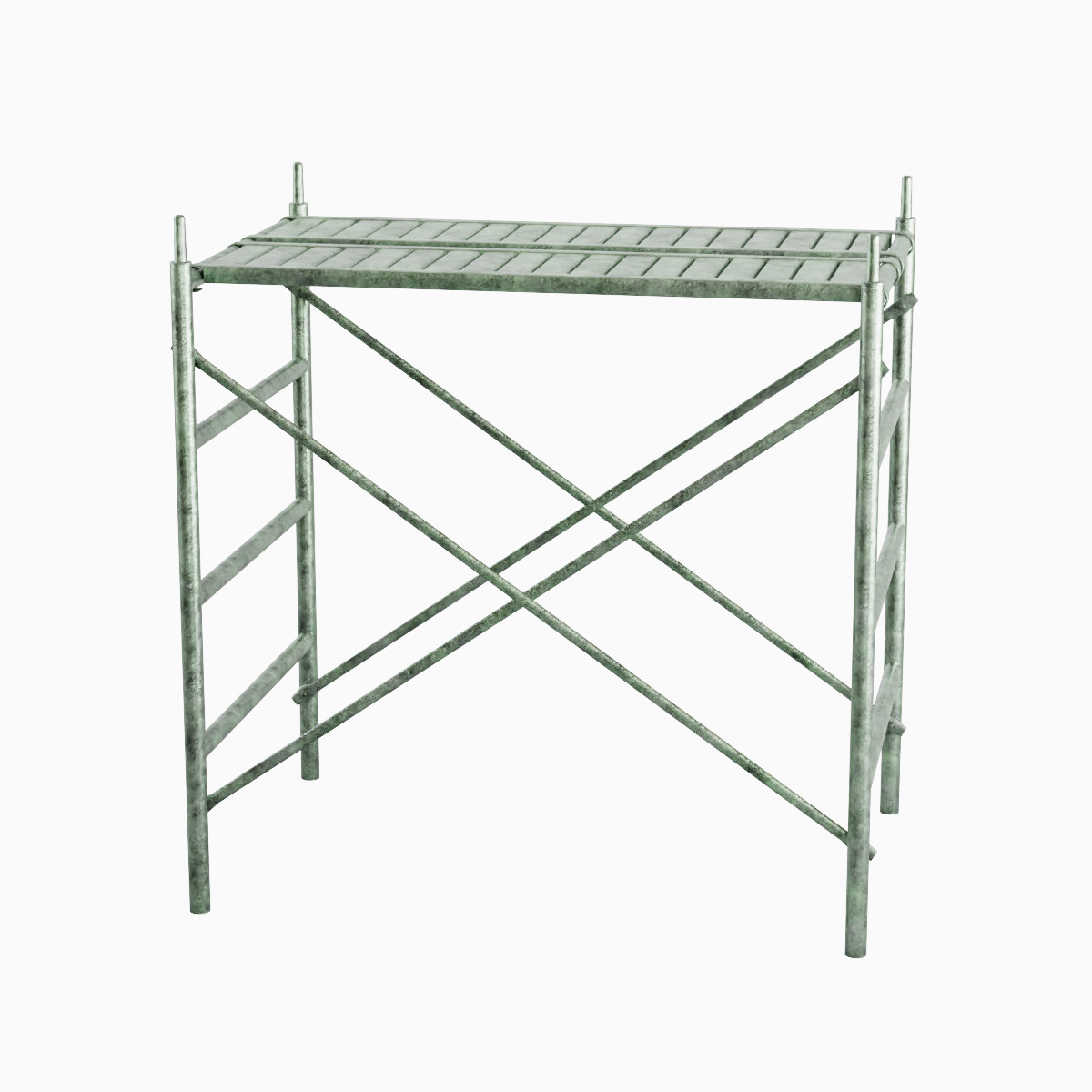 Metal Scaffolding Construction 04 Low-poly 3D model_1