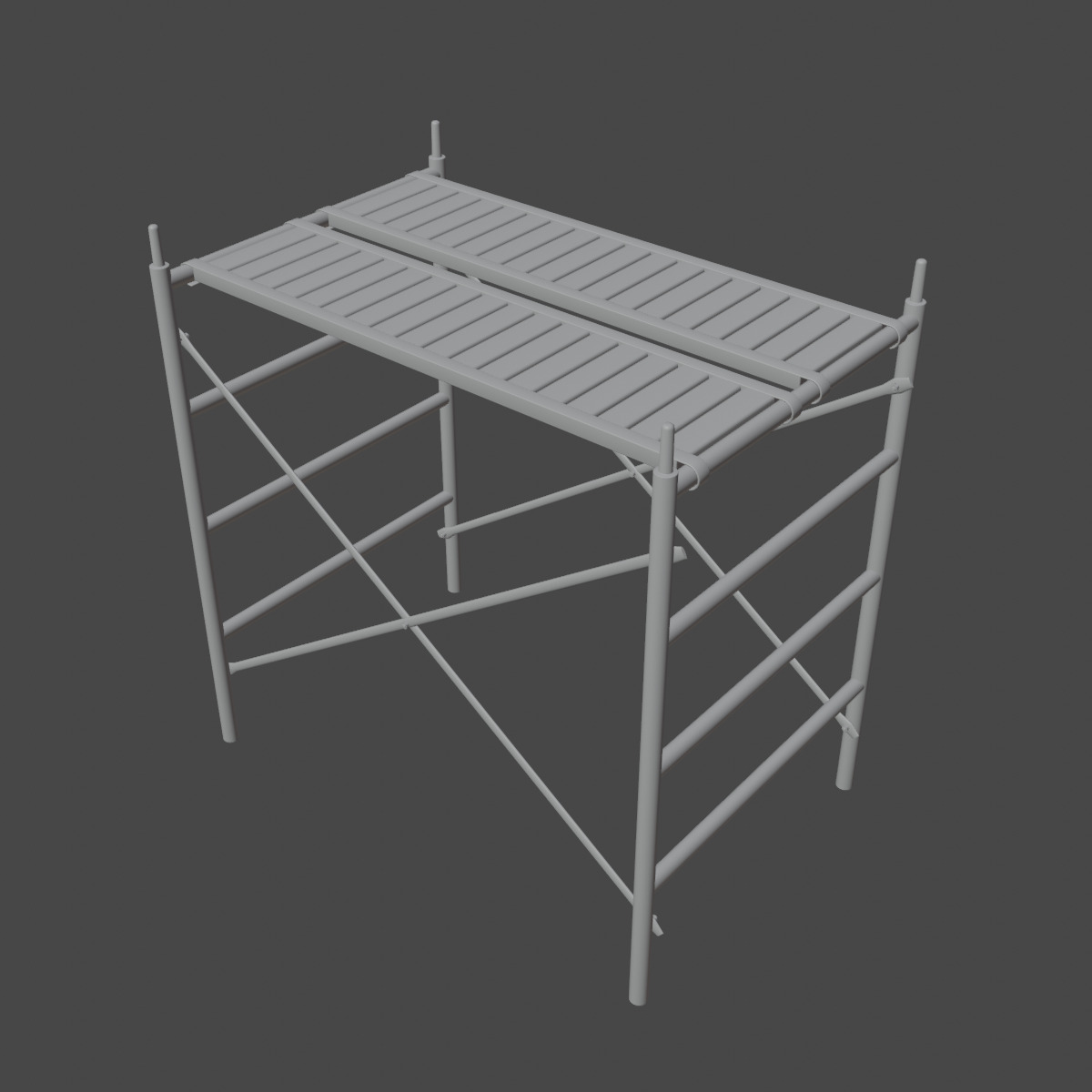 Metal Scaffolding Construction 04 Low-poly 3D model_8