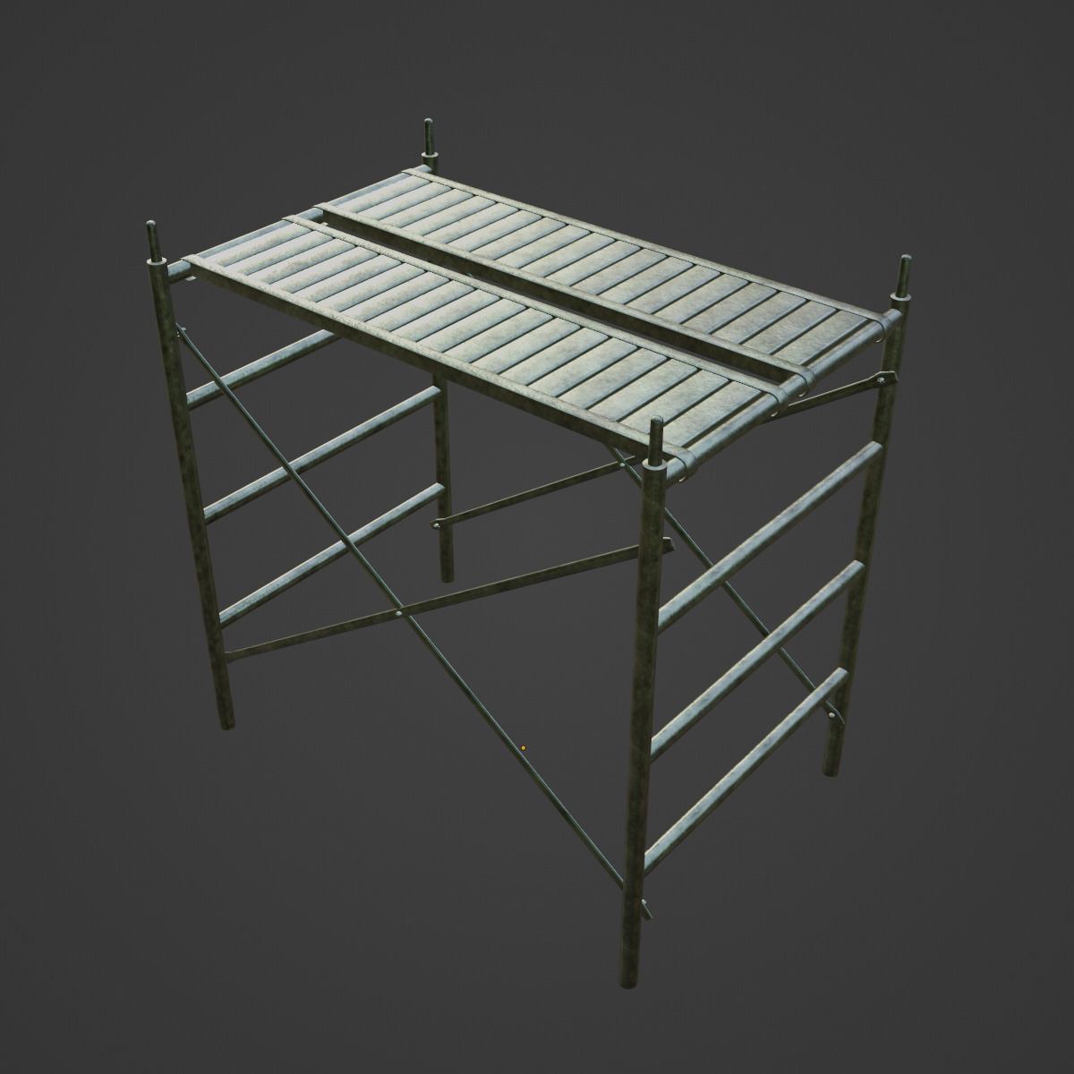 Metal Scaffolding Construction 04 Low-poly 3D model_6