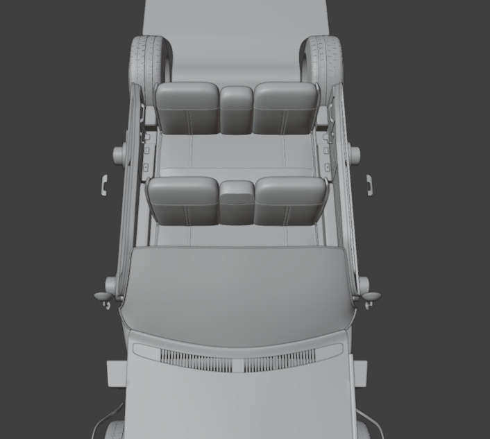 1961 cadillac coupe de ville  3D print model_8