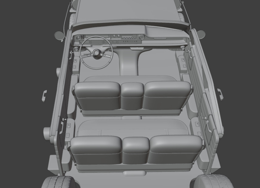 1961 cadillac coupe de ville  3D print model_4