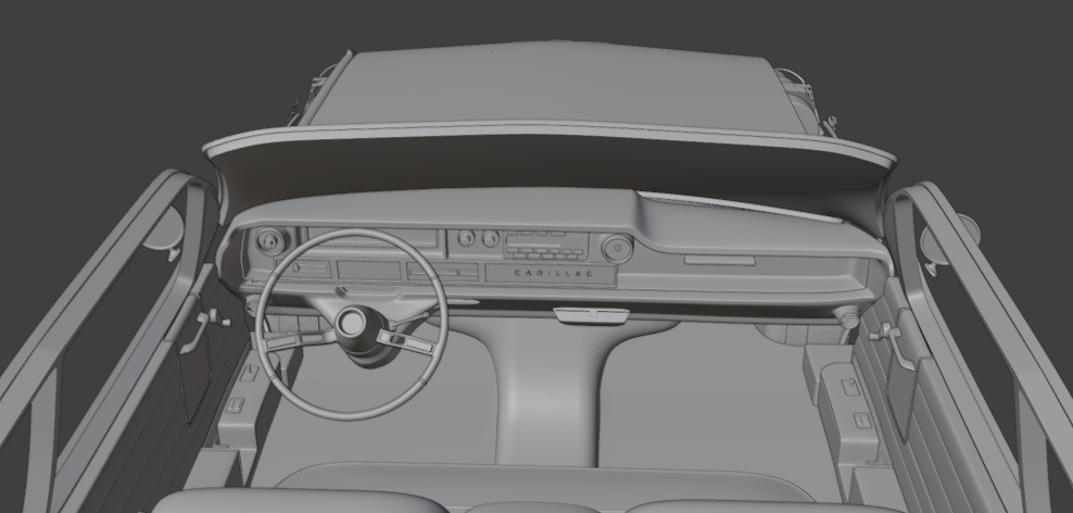 1961 cadillac coupe de ville  3D print model_5