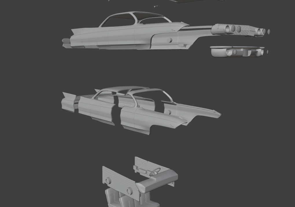 1961 cadillac coupe de ville  3D print model_9