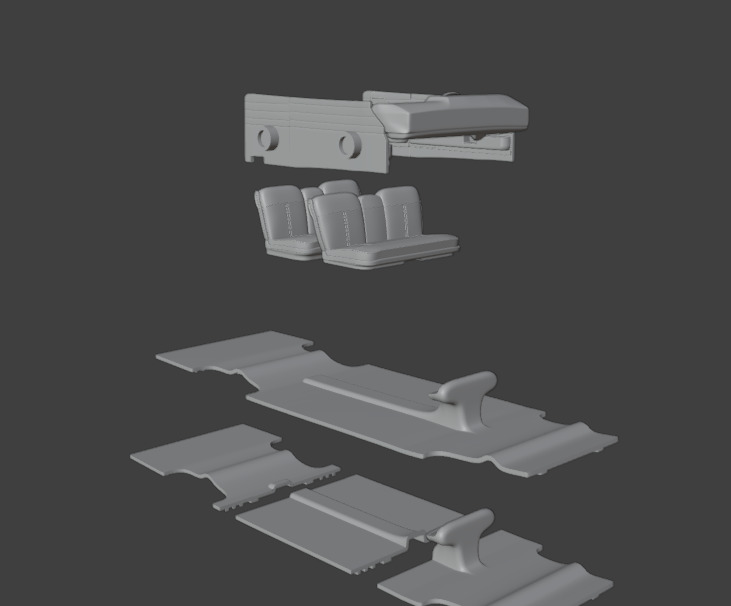 1961 cadillac coupe de ville  3D print model_10