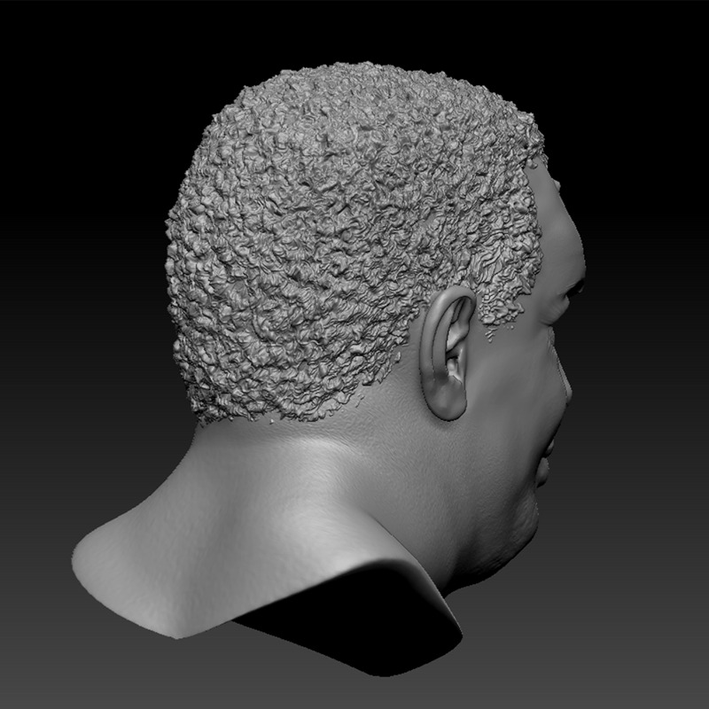 HUGO CHAVEZ HEAD SCULPTURE 3D PRINT MODEL 3D print model_3