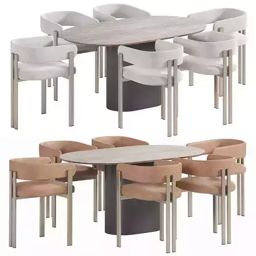 Savoy Chair and Type table Dining set 01