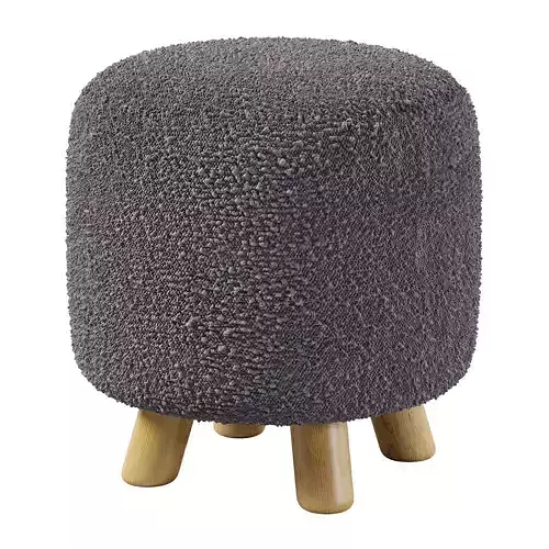 Pouf Boucle Faux Fur