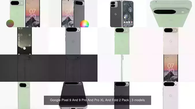 Google Pixel 9 And 9 Pro And Pro XL And Fold 2 Pack