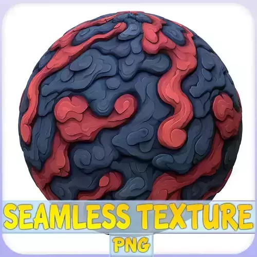 Stylized Lava Seamless Texture