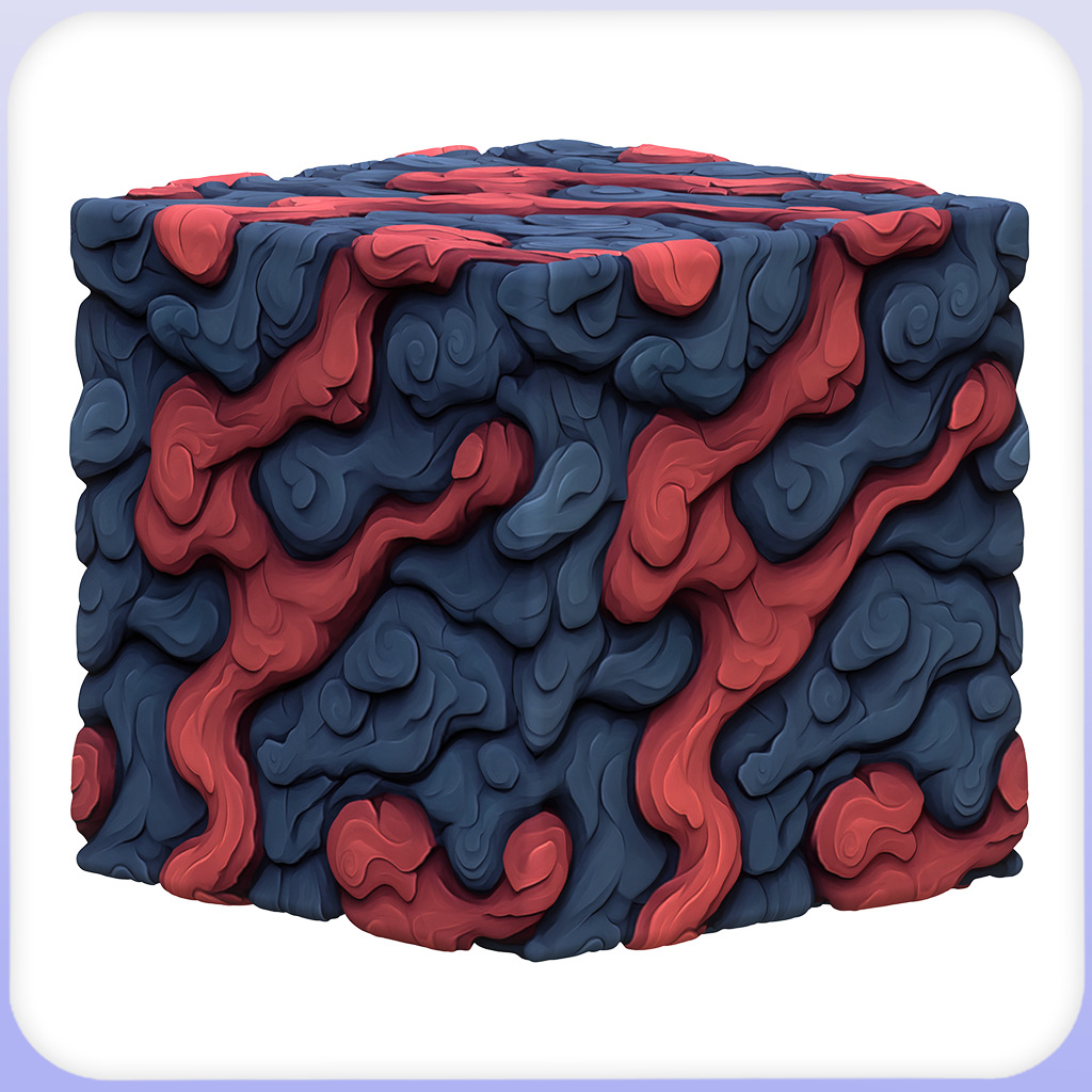 Stylized Lava Seamless Texture Texture_2