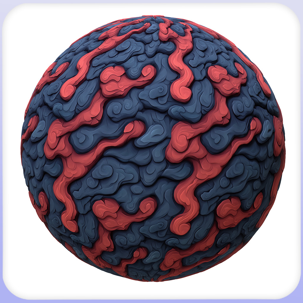 Stylized Lava Seamless Texture Texture_5