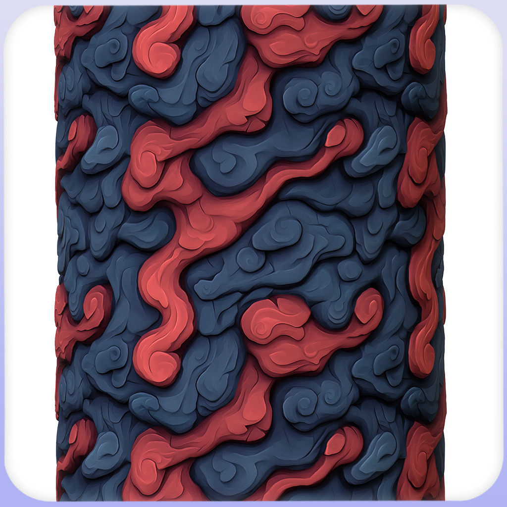 Stylized Lava Seamless Texture Texture_3