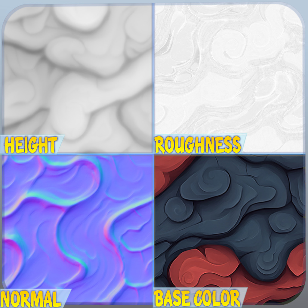 Stylized Lava Seamless Texture Texture_1