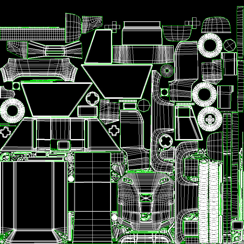 Robot street cleaner 3D model_7