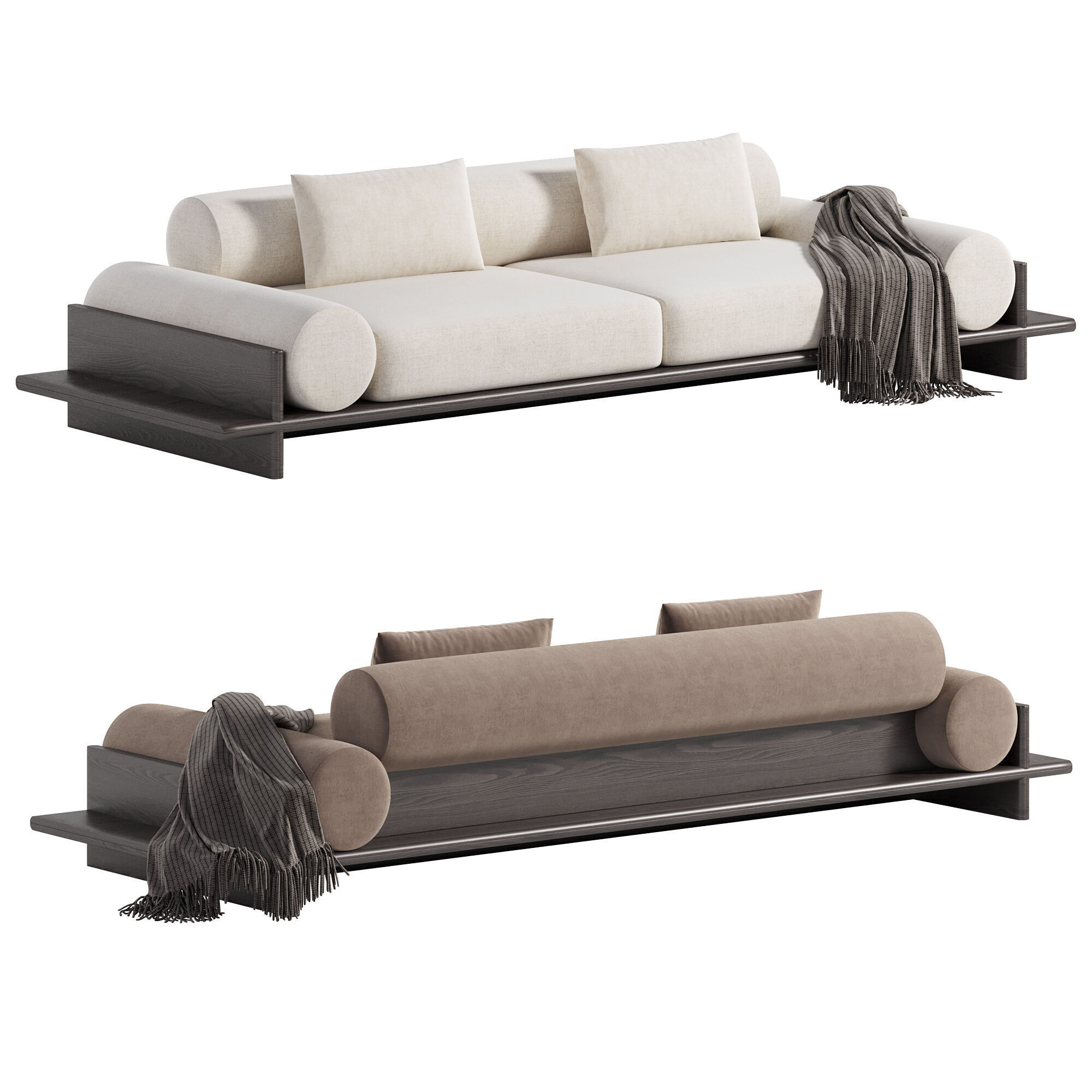 Wade Sofa Low-poly 3D model_2
