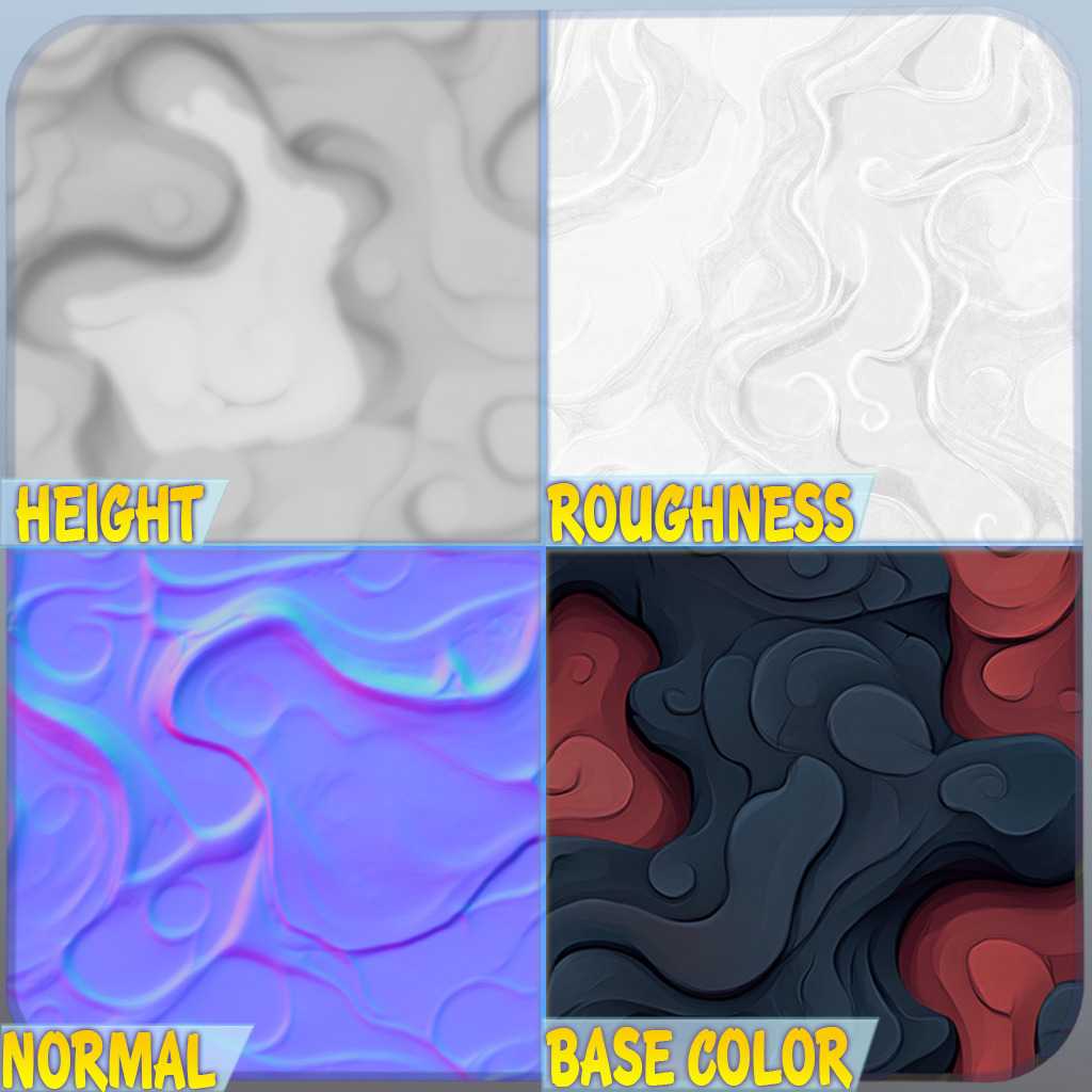 Stylized Lava Seamless Texture Texture_1