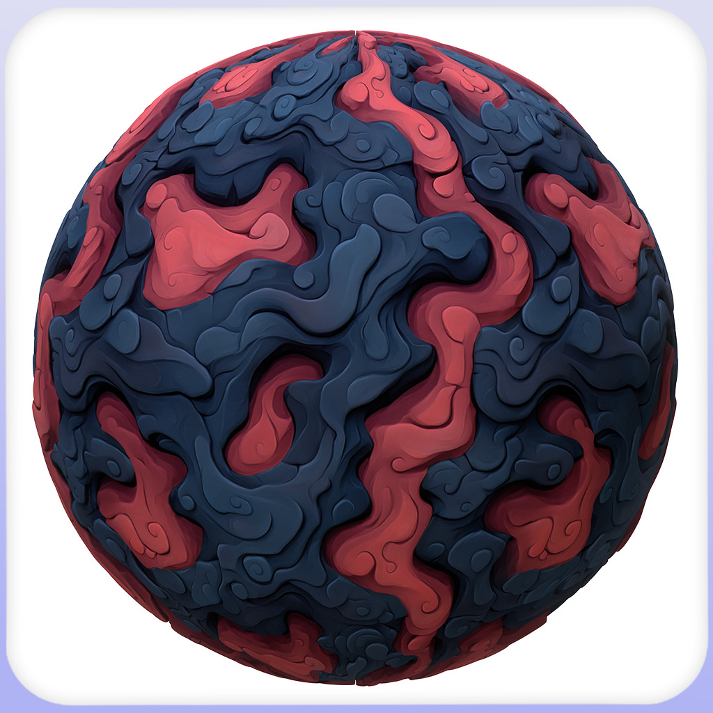 Stylized Lava Seamless Texture Texture_2