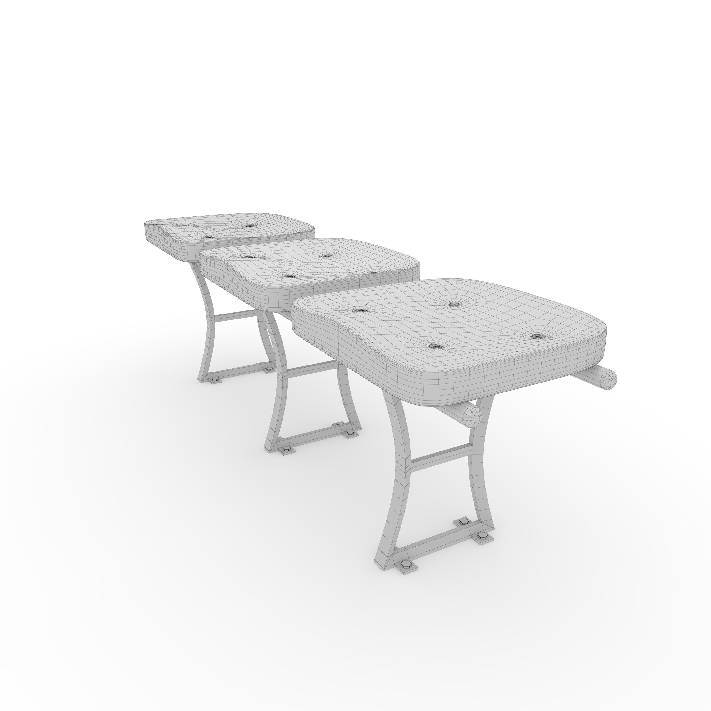 Stadium Seats 8 3D model_5