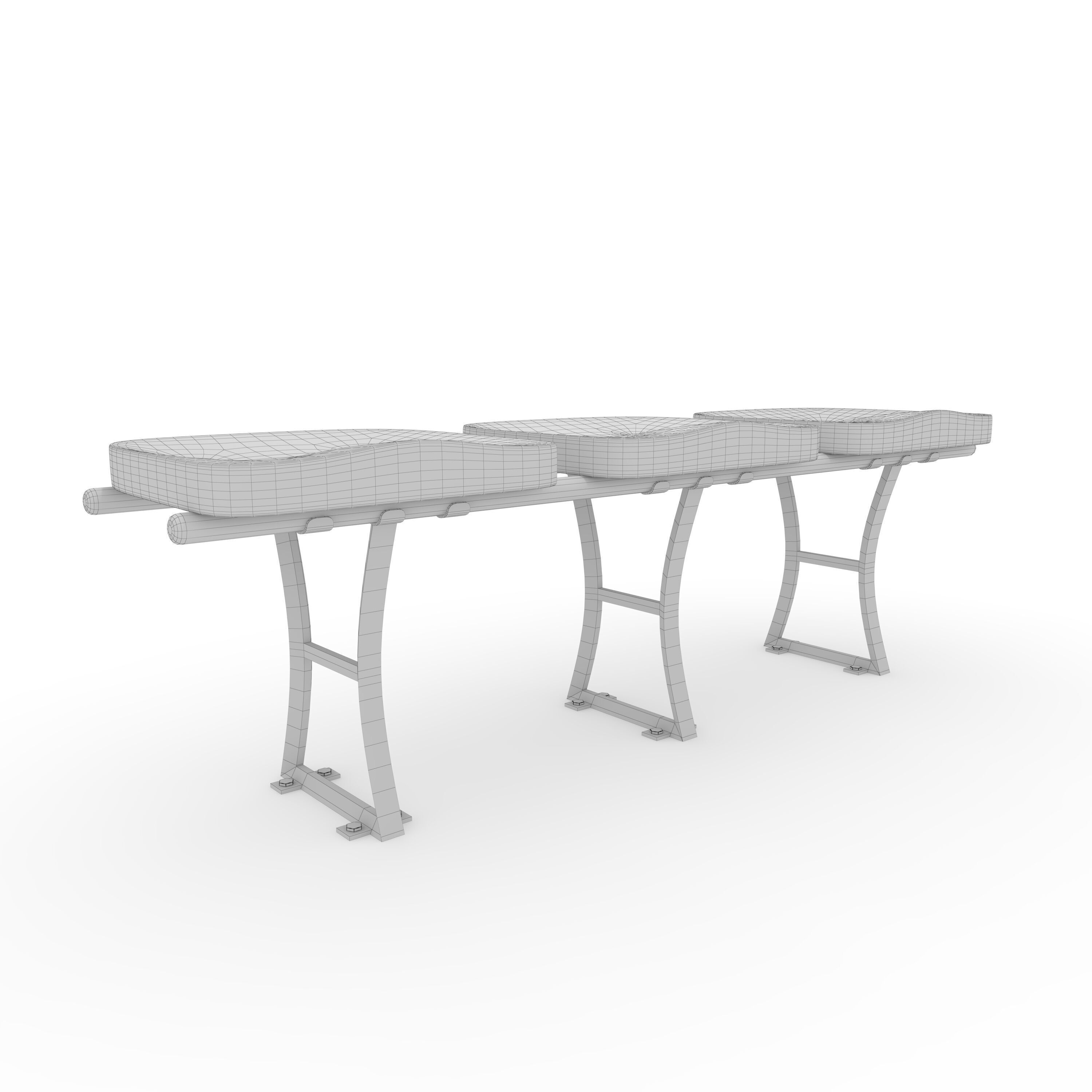 Stadium Seats 8 3D model_9