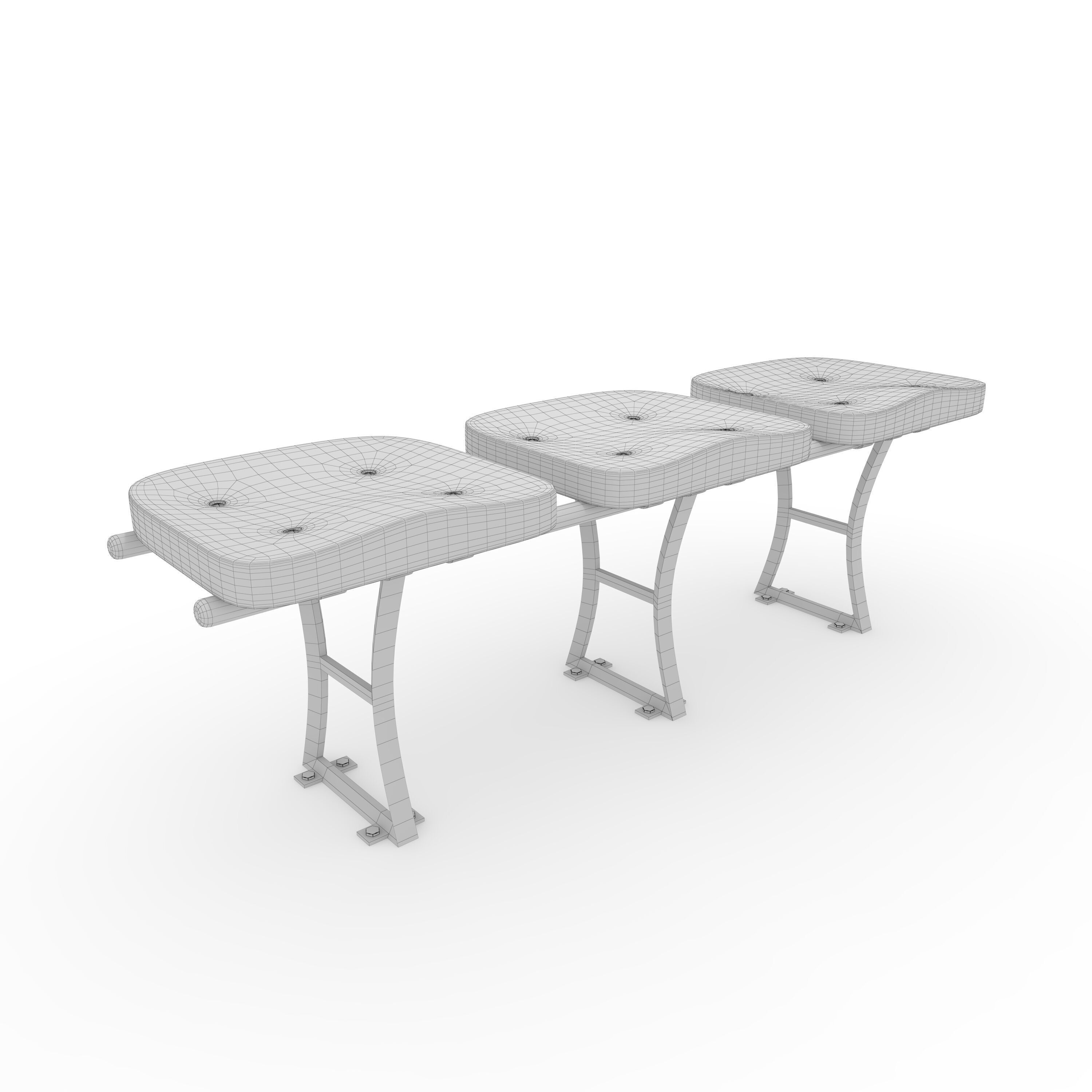 Stadium Seats 8 3D model_1