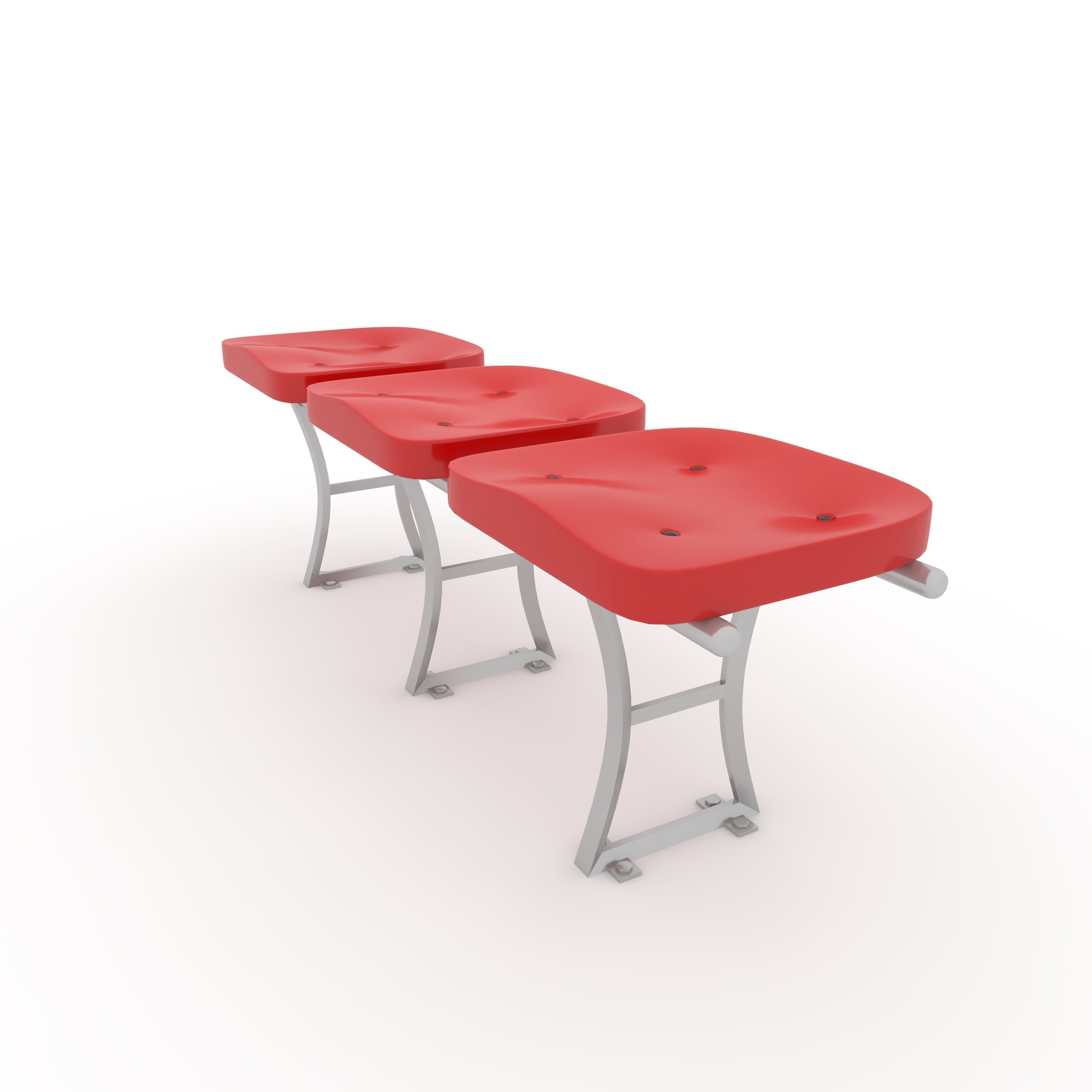 Stadium Seats 8 3D model_4