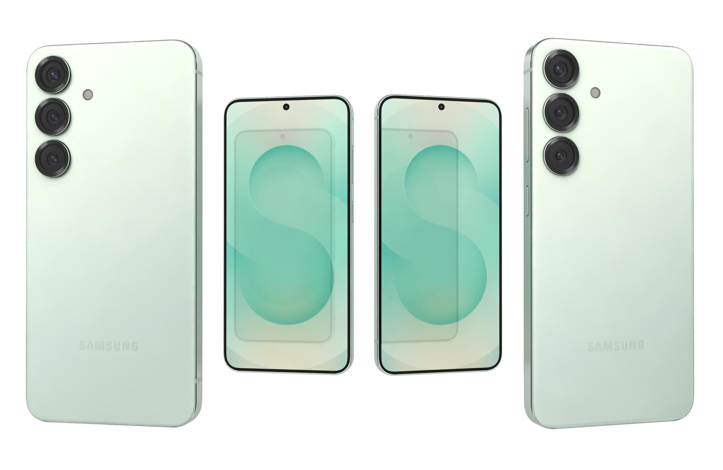 Samsung Galaxy S25 Mint 3D model_3