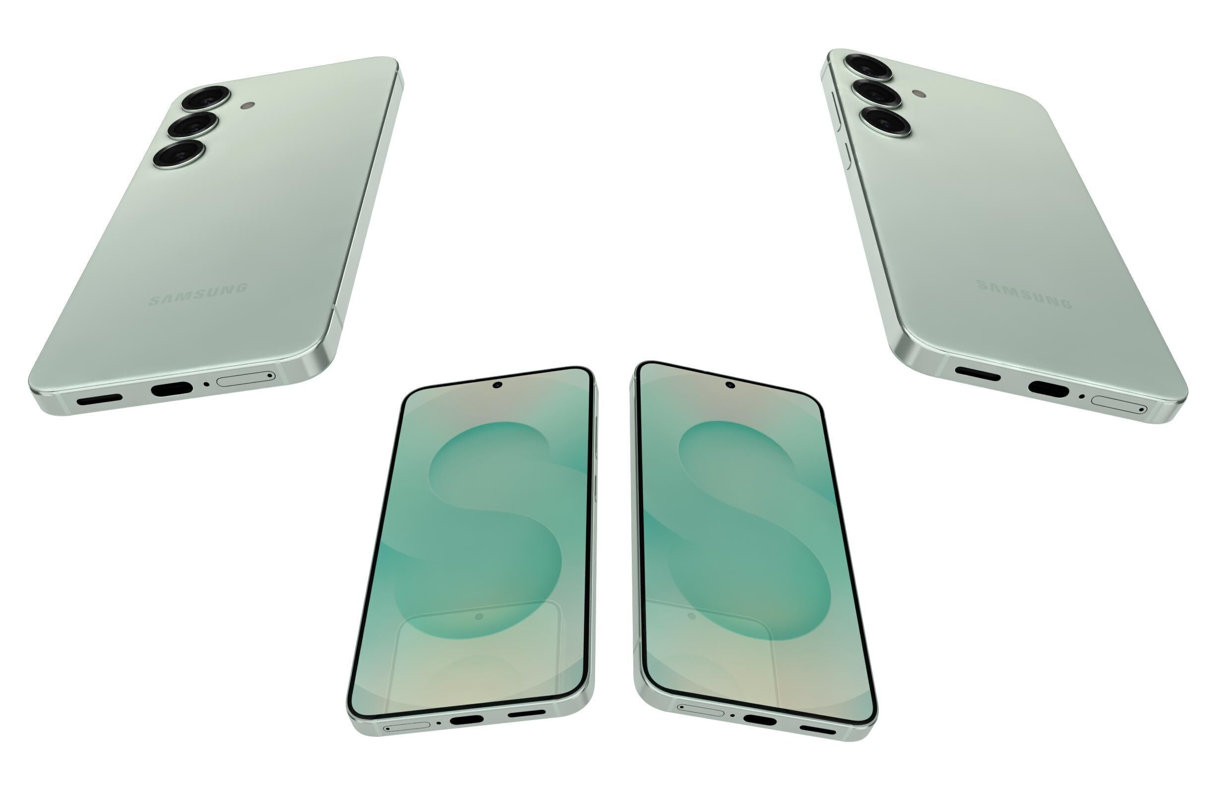Samsung Galaxy S25 Mint 3D model_5