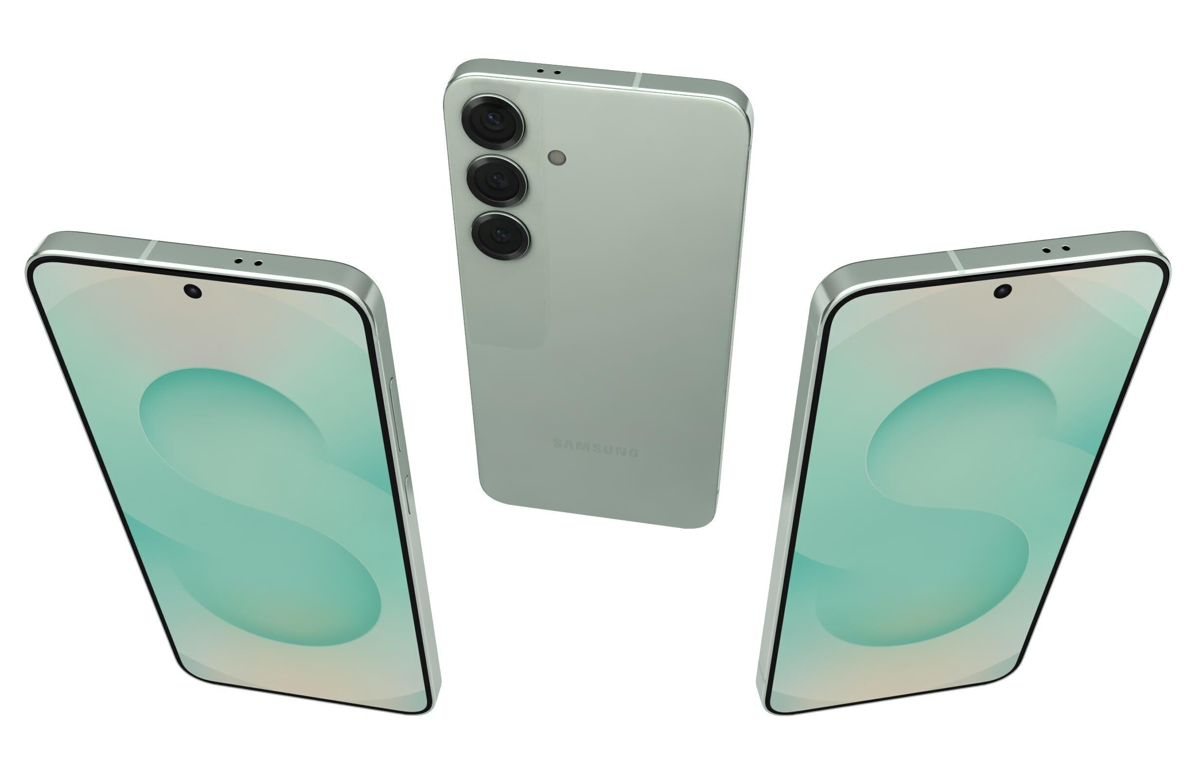 Samsung Galaxy S25 Mint 3D model_1