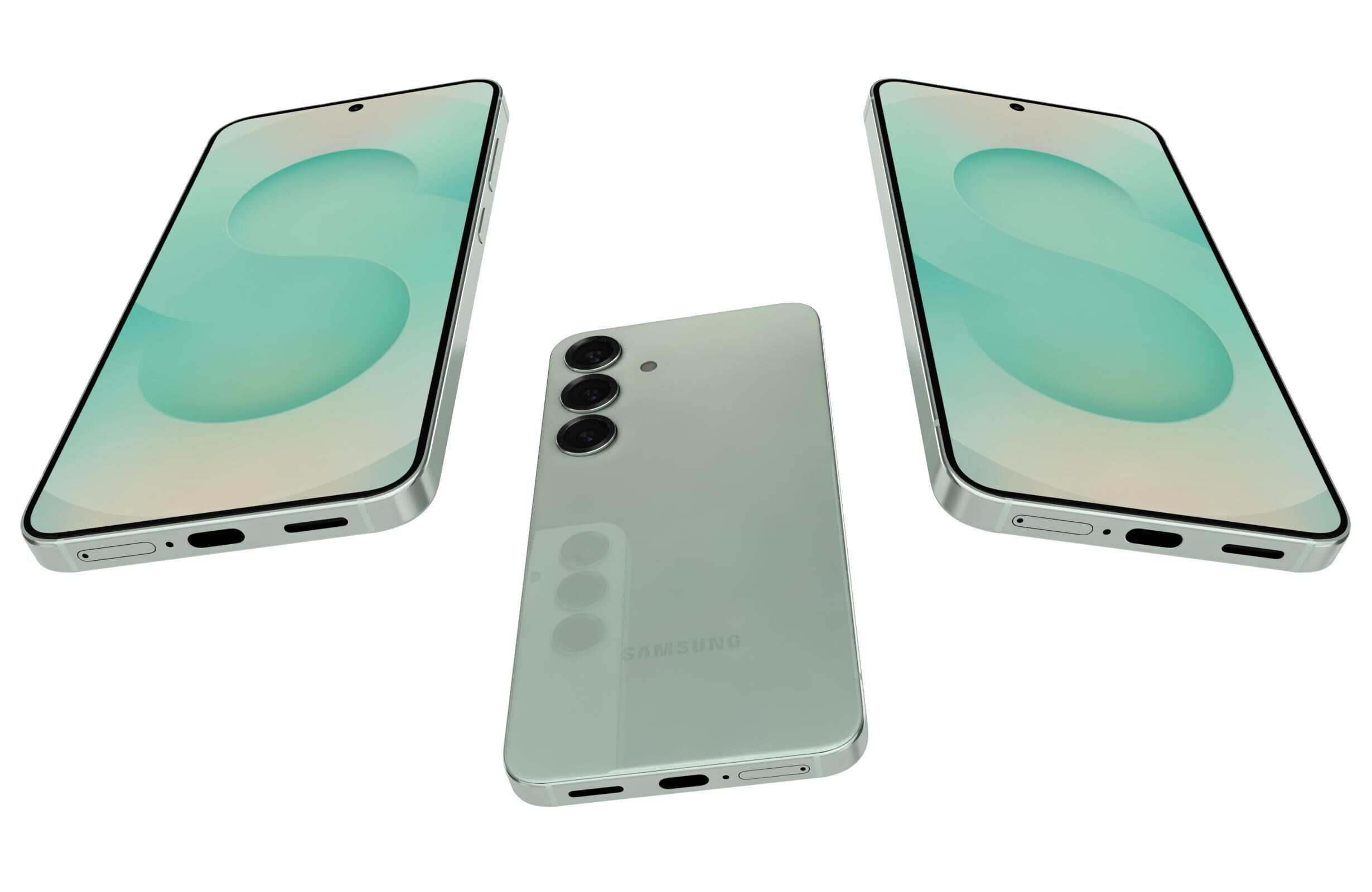 Samsung Galaxy S25 Mint 3D model_2