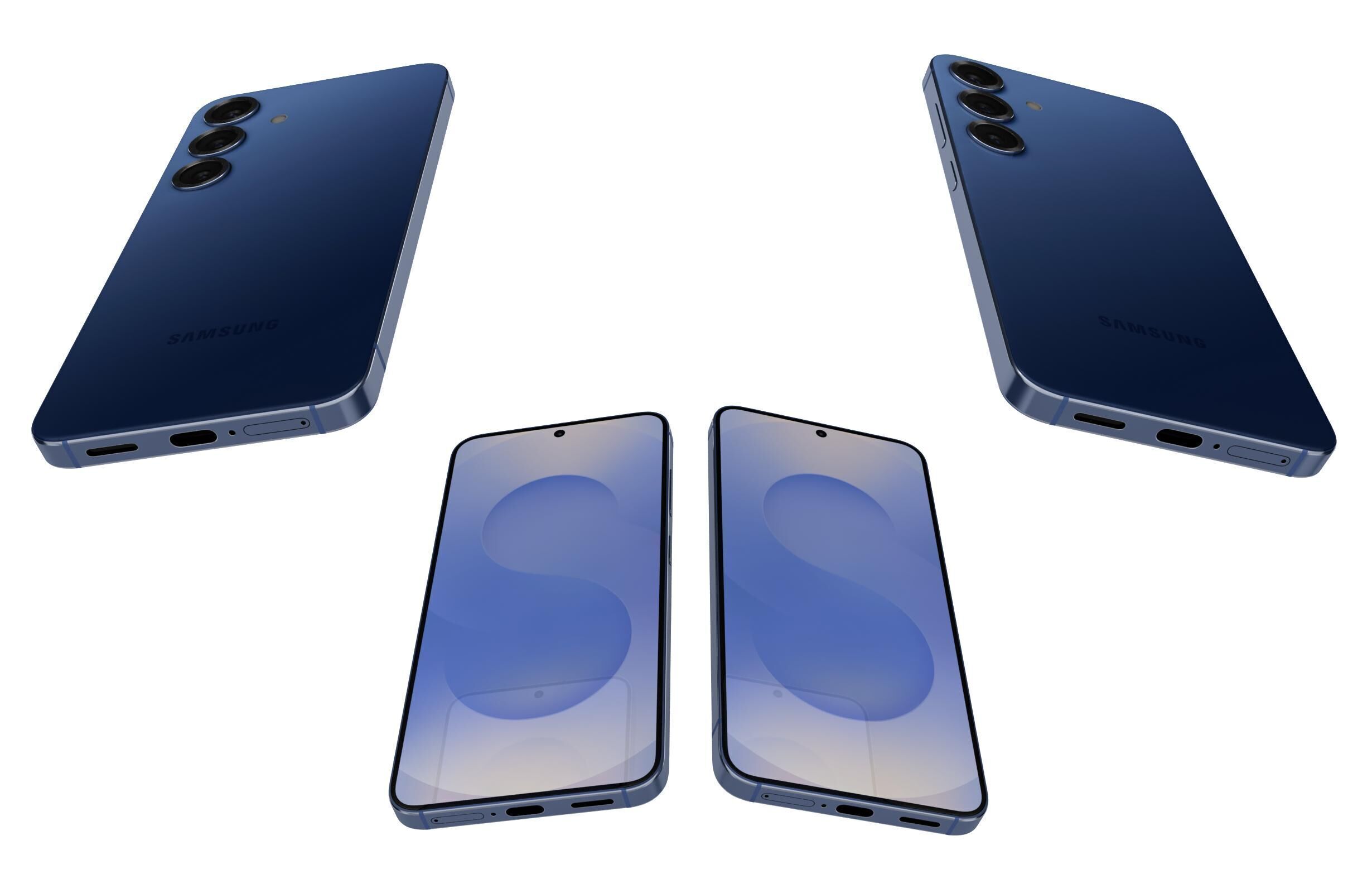 Samsung Galaxy S25 Navy 3D model_5
