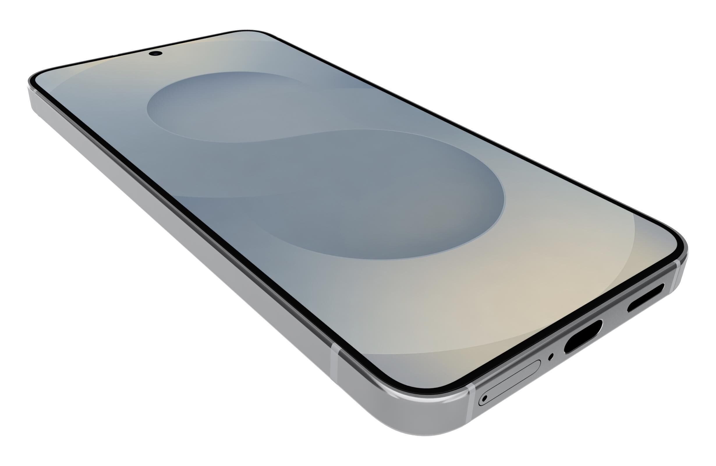 Samsung Galaxy S25 Silver Shadow 3D model_14