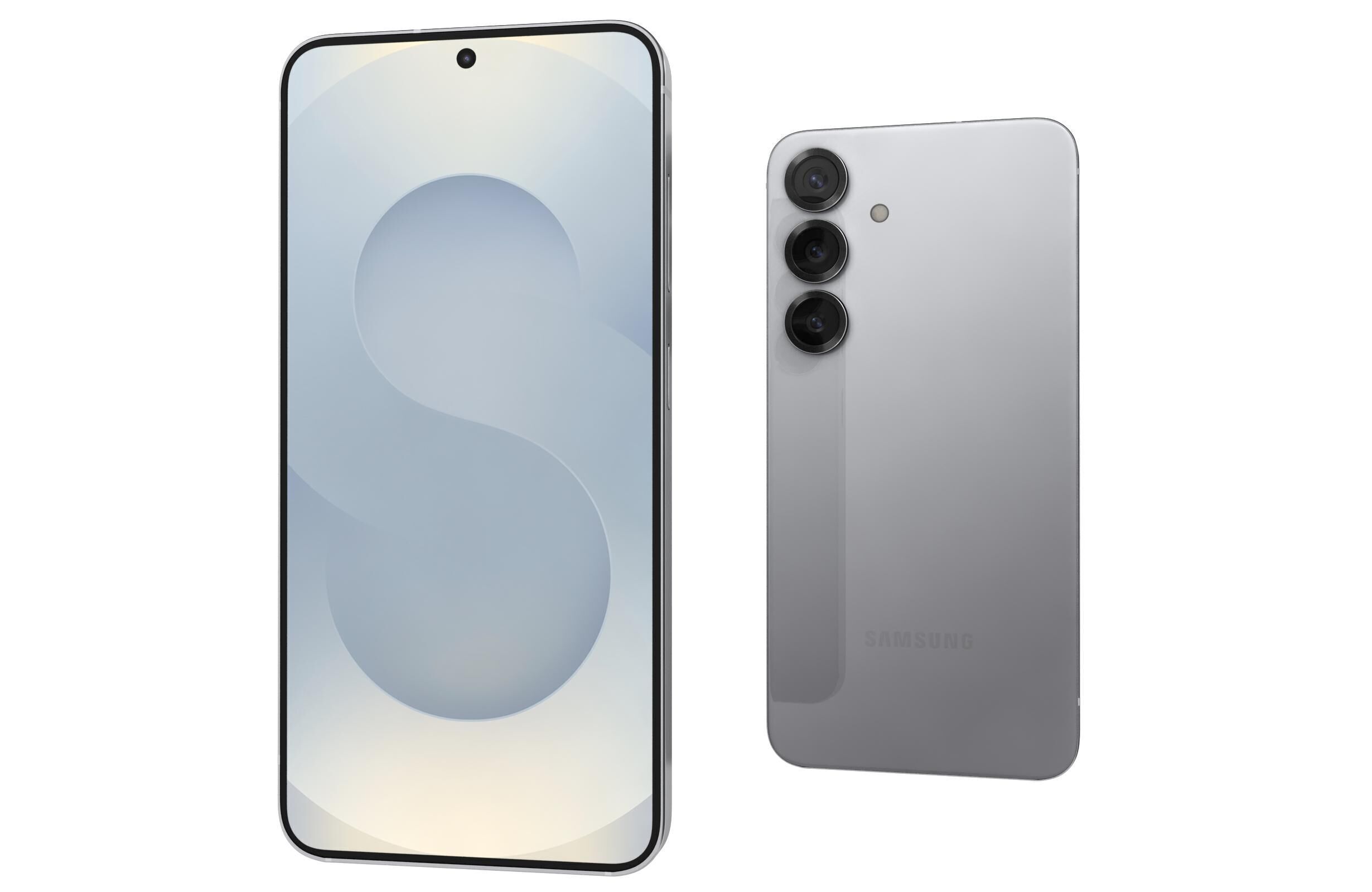 Samsung Galaxy S25 Silver Shadow 3D model_8