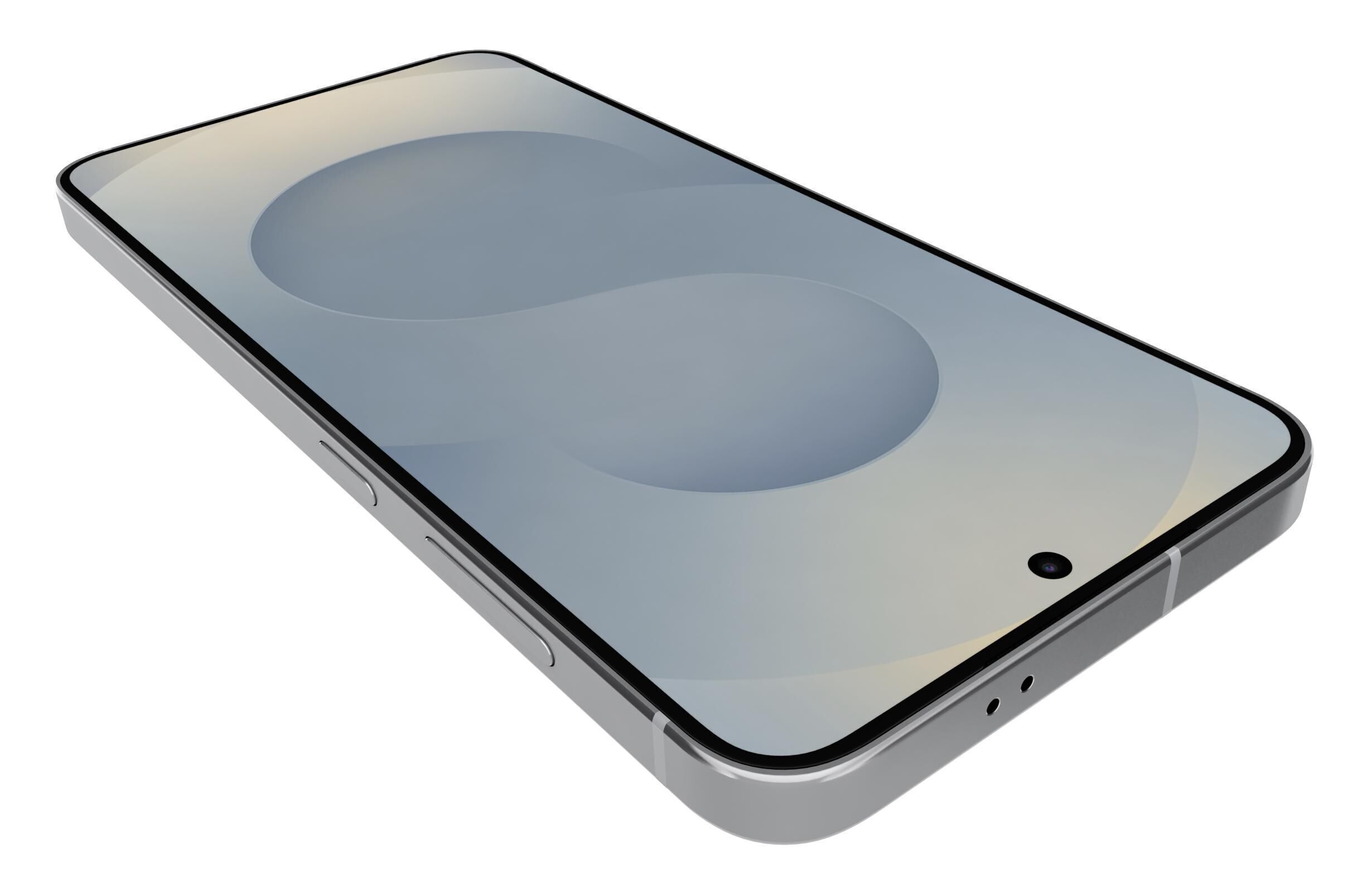 Samsung Galaxy S25 Silver Shadow 3D model_15