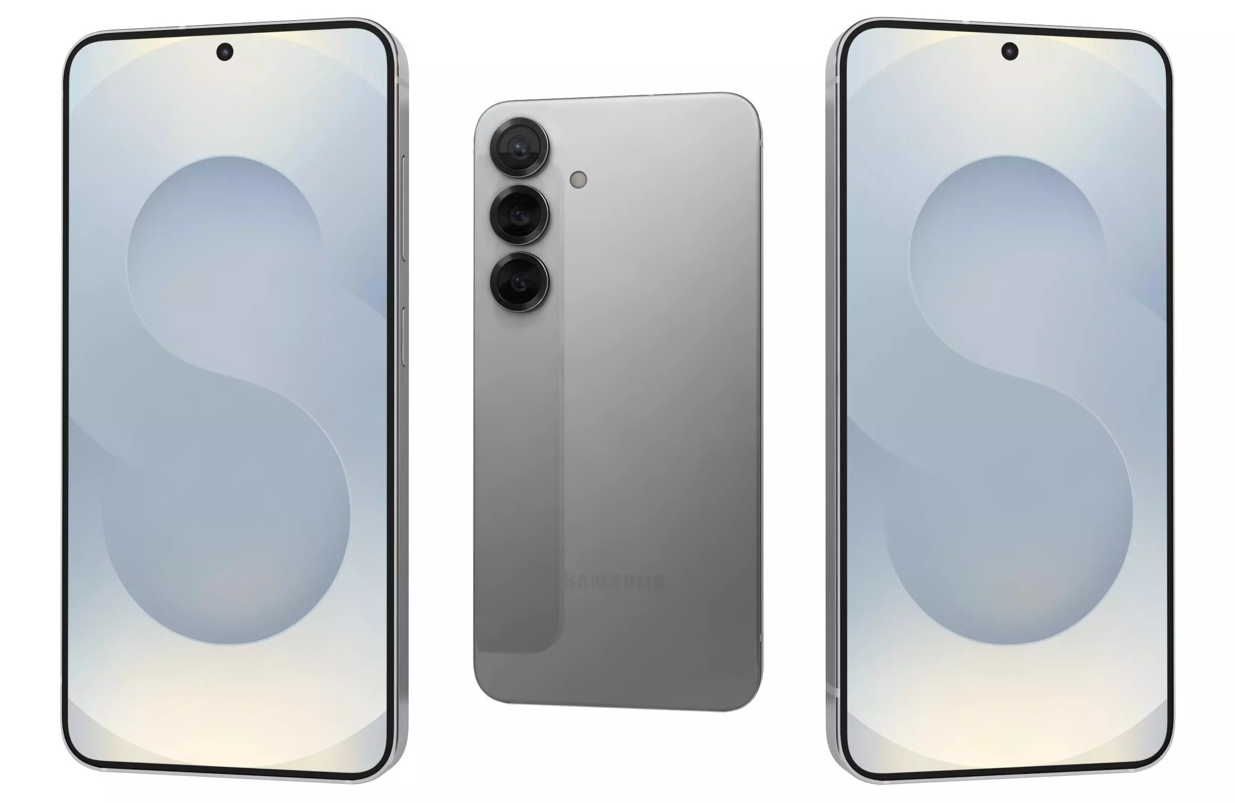 Samsung Galaxy S25 Silver Shadow 3D model_0