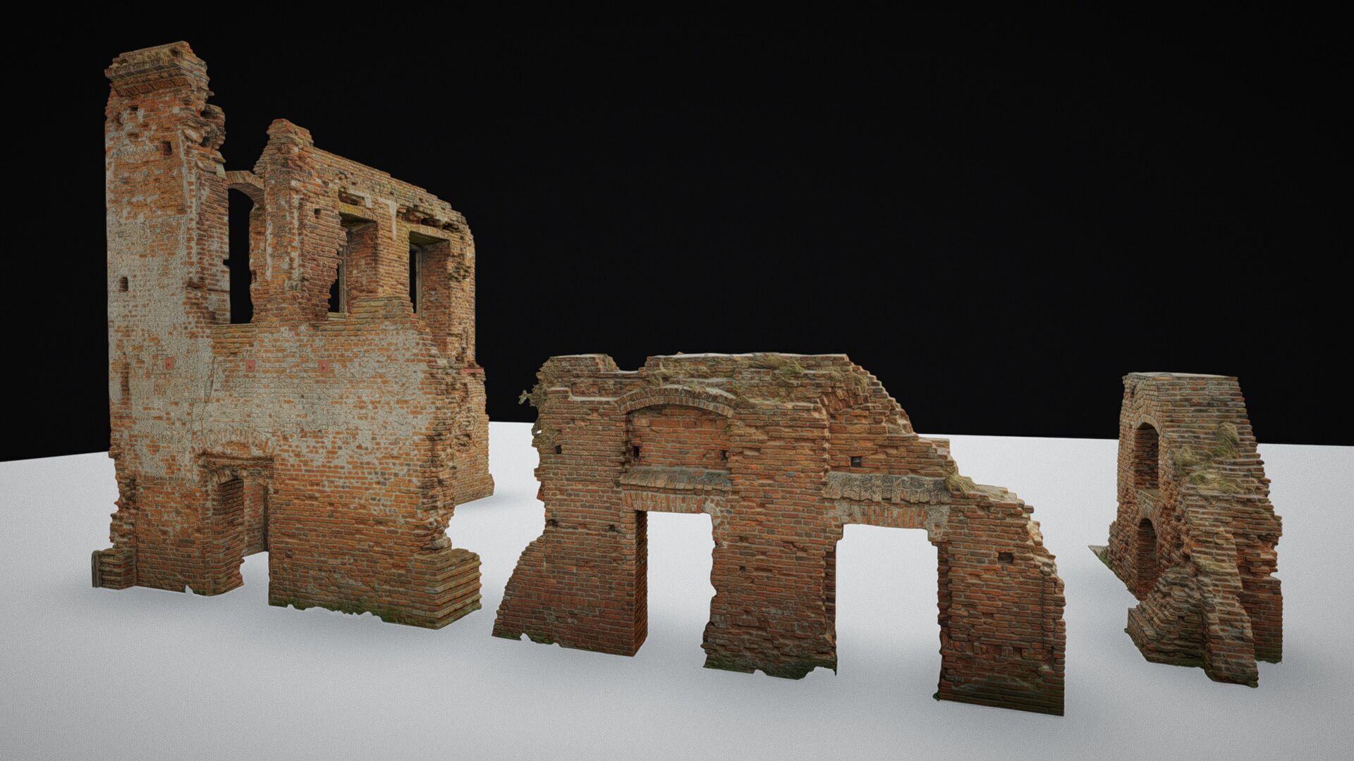 Ruins of the palace - package 3D model_3