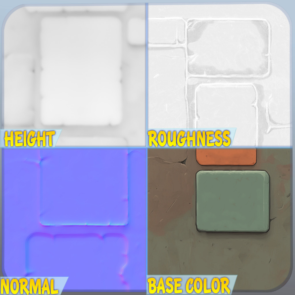 Stylized Metal Panels Seamless Texture Texture_1