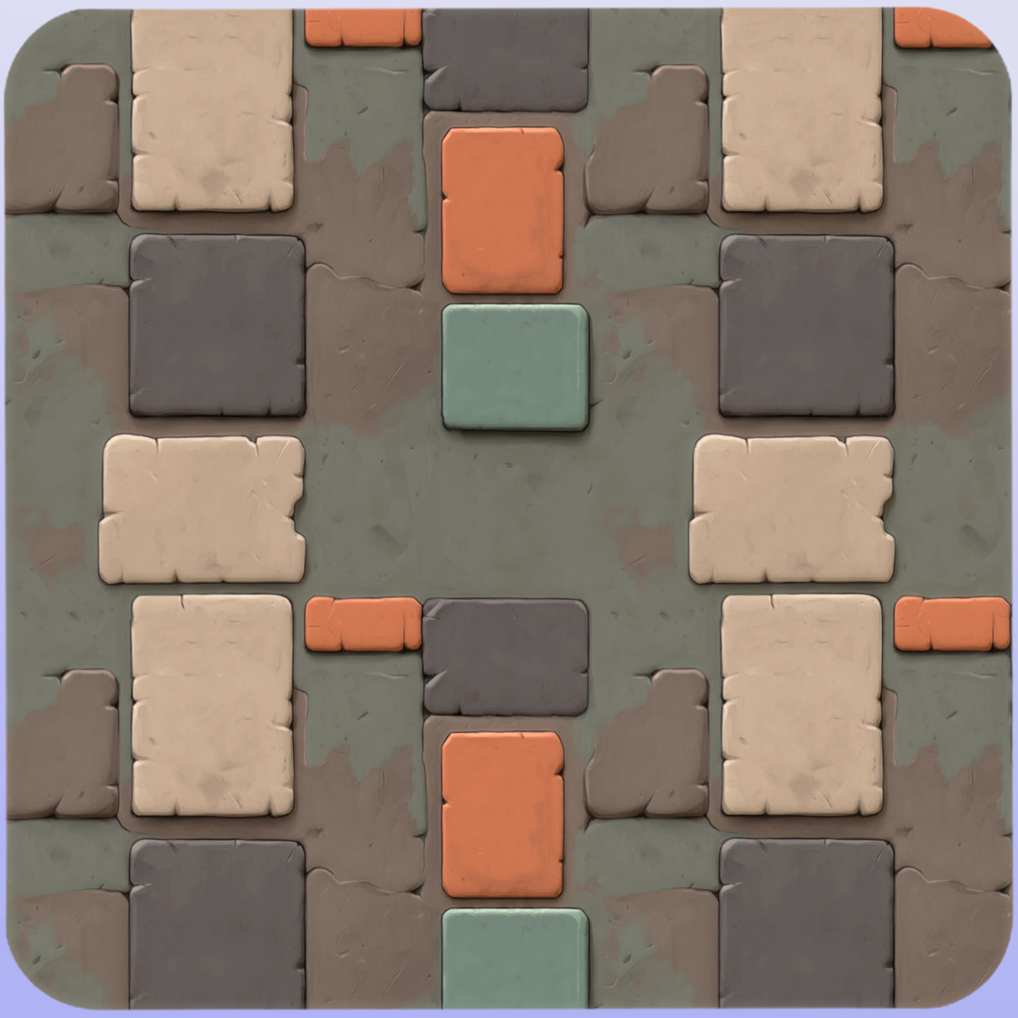 Stylized Metal Panels Seamless Texture Texture_3