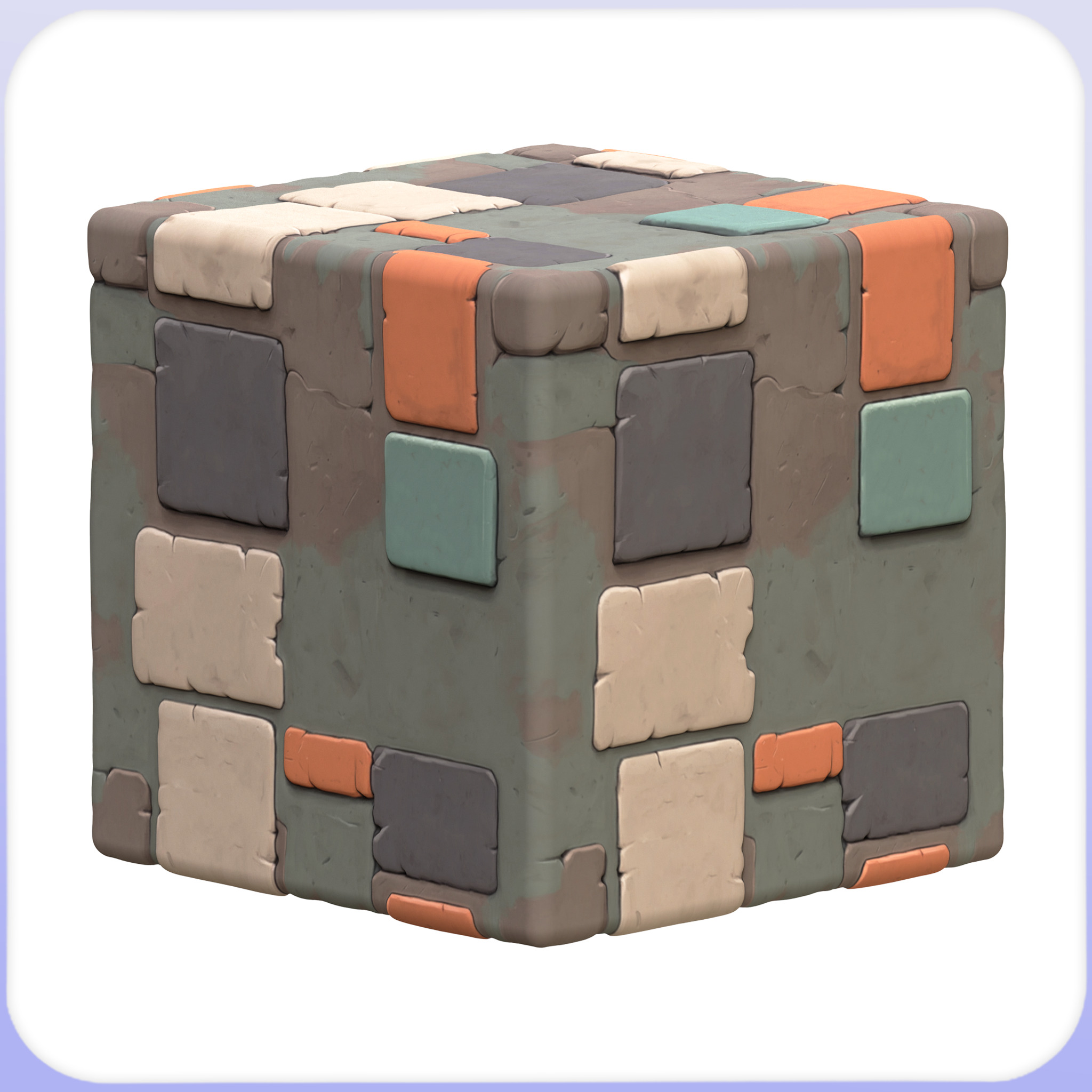 Stylized Metal Panels Seamless Texture Texture_2