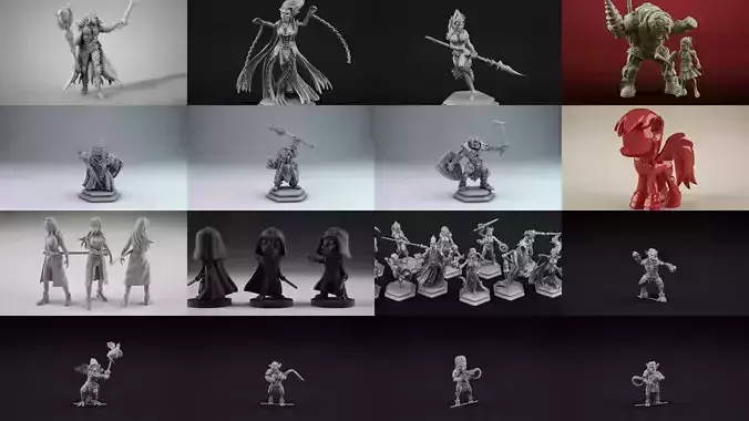 2017 to 2024 Crosslances miniature bundle 3D Model Collection
