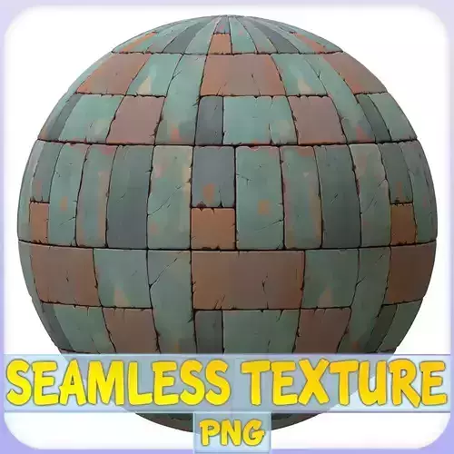 Stylized Metal Panels Seamless Texture