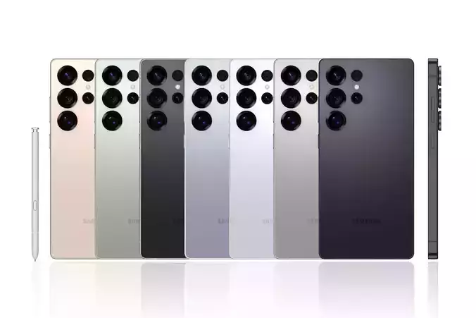 SAMSUNG Galaxy S25 Ultra 2025 All Colors 3D model